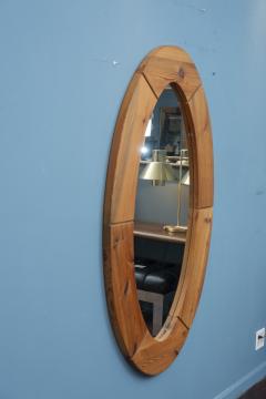  Glasm ster Large Oval Wall Mirror in Solid Pine by Glasm ster Markaryd Sweden - 4459181