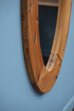  Glasm ster Large Oval Wall Mirror in Solid Pine by Glasm ster Markaryd Sweden - 4459184