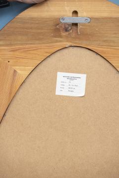  Glasm ster Large Oval Wall Mirror in Solid Pine by Glasm ster Markaryd Sweden - 4459185