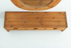  Glasm ster Oversized Swedish Hallway Bench and Mirror in Pine by Glasm ster Markaryd - 1353729