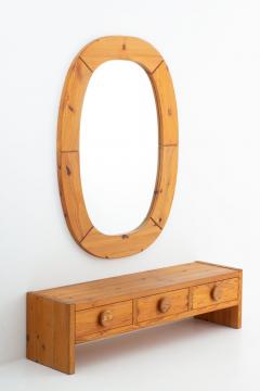  Glasm ster Oversized Swedish Hallway Bench and Mirror in Pine by Glasm ster Markaryd - 1353731