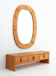  Glasm ster Oversized Swedish Hallway Bench and Mirror in Pine by Glasm ster Markaryd - 1353738