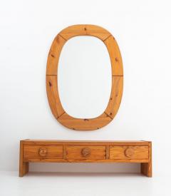  Glasm ster Oversized Swedish Hallway Bench and Mirror in Pine by Glasm ster Markaryd - 1353739