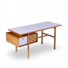  Glenn of California Glenn of California Mid Century Walnut and White Formica Desk - 4485847