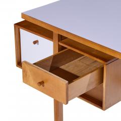  Glenn of California Glenn of California Mid Century Walnut and White Formica Desk - 4485848