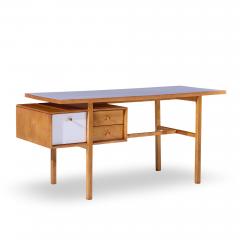  Glenn of California Glenn of California Mid Century Walnut and White Formica Desk - 4490917