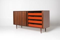  Glenn of California Milo Baughman Double Tambour Door Credenza for Glenn of CA - 4632146