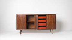  Glenn of California Milo Baughman Double Tambour Door Credenza for Glenn of CA - 4632154