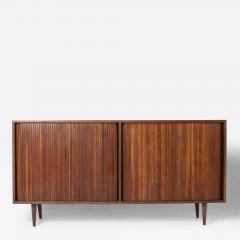  Glenn of California Milo Baughman Double Tambour Door Credenza for Glenn of CA - 4632532