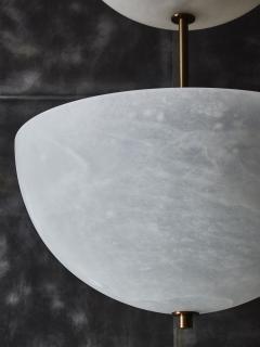  Glustin Luminaires Alabaster Half Spheres Vertical Suspension by Glustin Luminaires - 1676435