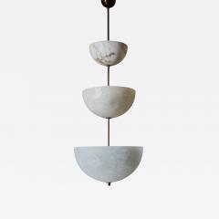  Glustin Luminaires Alabaster Half Spheres Vertical Suspension by Glustin Luminaires - 4748362