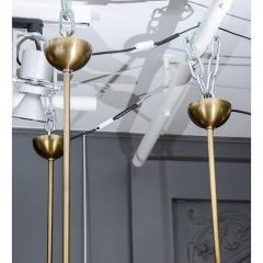  Glustin Luminaires Alabaster and Brass Globes Pendant - 4721827