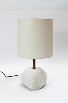  Glustin Luminaires Glustin Luminaires Alabaster Monolith Faceted Table Lamps - 976527