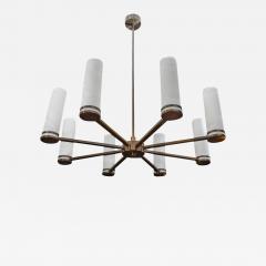  Glustin Luminaires Glustin Luminaires Creation Brass Chandelier with Alabaster Sconces - 729163