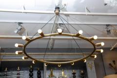  Glustin Luminaires Glustin Luminaires Creation Brass Hoop Chandeliers - 728681