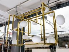  Glustin Luminaires Glustin Luminaires Creation Rectangular Chandelier with Globes - 4721764