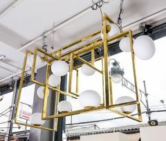  Glustin Luminaires Glustin Luminaires Creation Rectangular Chandelier with Globes - 4721765