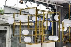  Glustin Luminaires Glustin Luminaires Creation Rectangular Chandelier with Globes - 4721770