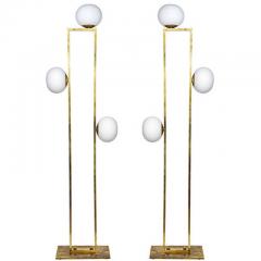  Glustin Luminaires Glustin Luminaires Creation Rectangular Floor Lamps with Globes - 4715824