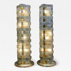  Glustin Luminaires Glustin Luminaires Creation Short Floor Lamps with Murano Ribbons - 4767804