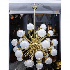  Glustin Luminaires Glustin Luminaires Sputnik Chandelier with Iridescent Globes - 4719293