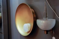  Glustin Luminaires Parabolle Wall Sconces in Brass and Alabaster by Glustin Luminaires - 894283