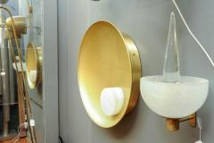  Glustin Luminaires Parabolle Wall Sconces in Brass and Alabaster by Glustin Luminaires - 894287