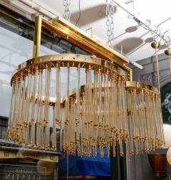  Glustin Luminaires Unique Glustin Luminaires Creation Brass and Glass Rods Chandelier - 720668