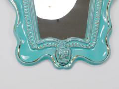  Gmundner Keramik Art Deco Theater Terracotta Wall Mirror by Gmundner Keramik Austria 1930s - 4116908
