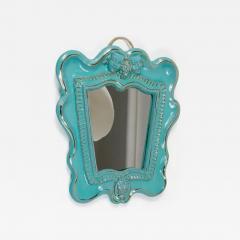  Gmundner Keramik Art Deco Theater Terracotta Wall Mirror by Gmundner Keramik Austria 1930s - 4121804