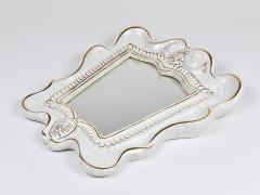  Gmundner Keramik Art Deco Theater Terracotta Wall Mirror by Gmundner Keramik Austria 1930s - 4261169