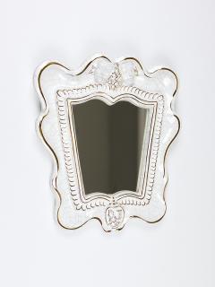  Gmundner Keramik Art Deco Theater Terracotta Wall Mirror by Gmundner Keramik Austria 1930s - 4261177