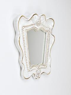  Gmundner Keramik Art Deco Theater Terracotta Wall Mirror by Gmundner Keramik Austria 1930s - 4261180