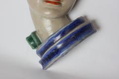  Gmundner Keramik Gmundner Keramik Art Deco mask of a Woman 1930 Austria - 1502965