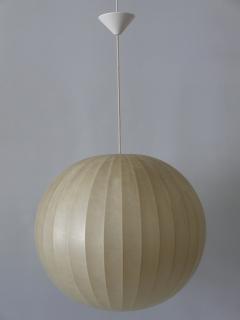  Goldkant Leuchten Large Mid Century Modern Cocoon Pendant Lamp or Hanging Light Germany 1960s - 3839297