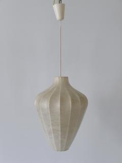  Goldkant Leuchten Rare Mid Century Modern Cocoon Pendant Lamp or Hanging Light by Goldkant 1960s - 3924551