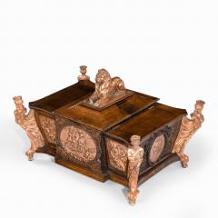  Goodall Lamb Heighway Ltd Manchester A large ornamental casket made from the oak and copper of HMS Foudroyant - 1735927