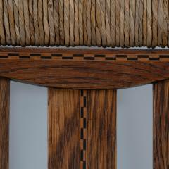  Goodyers of Regent Goodyers of Regent St George Walton style An Arts Crafts inlaid rush seat - 4183180