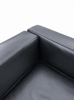  Gordon International Pair of Gordon International Black Leather Chromed Steel Club or Lounge Chairs - 3495225