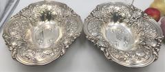  Gorham Gorham Sterling Silver Pair of 1917 Floral Repousse Centerpieces Bowls - 3249211