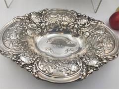  Gorham Gorham Sterling Silver Pair of 1917 Floral Repousse Centerpieces Bowls - 3249212