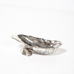  Gorham Manufacturing Co Aesthetic Movement Hand Hammered Sterling Silver Shell Form Dish by Gorham - 4347239