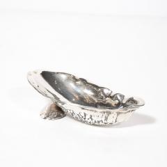  Gorham Manufacturing Co Aesthetic Movement Hand Hammered Sterling Silver Shell Form Dish by Gorham - 4347241