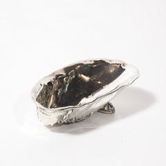  Gorham Manufacturing Co Aesthetic Movement Hand Hammered Sterling Silver Shell Form Dish by Gorham - 4347246