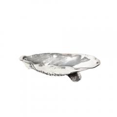  Gorham Manufacturing Co Aesthetic Movement Hand Hammered Sterling Silver Shell Form Dish by Gorham - 4347248