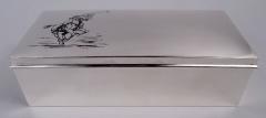  Gorham Manufacturing Co American Modern Sterling Silver Enamel Polo Horse Box - 4341145