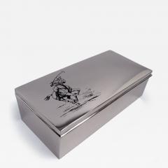  Gorham Manufacturing Co American Modern Sterling Silver Enamel Polo Horse Box - 4344698