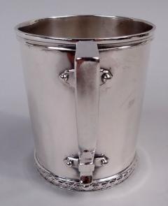  Gorham Manufacturing Co Antique Gorham American Classical Coin Silver Baby Cup - 4353240