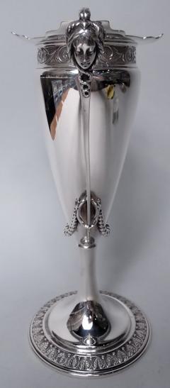  Gorham Manufacturing Co Antique Gorham American Victorian Classical Coin Silver Vase - 4338613