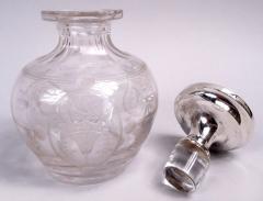  Gorham Manufacturing Co Antique Gorham Edwardian Regency Enamel Crystal Perfume Bottle - 4126055